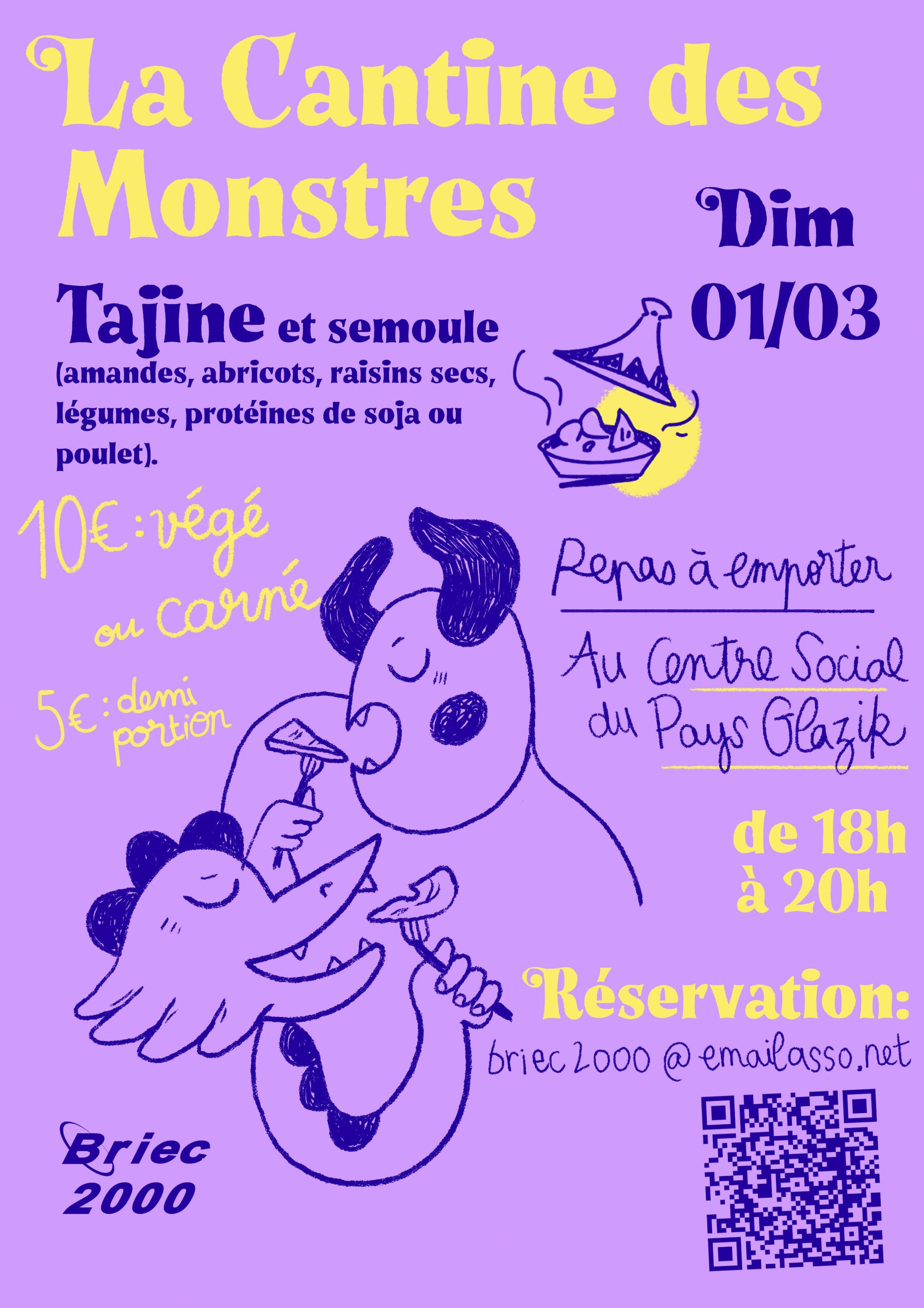 Cantine du dimanche 1er Mars